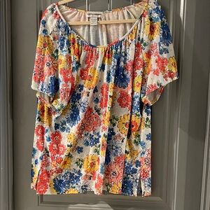 Catherine Malandrino Multicolor Floral Blouse